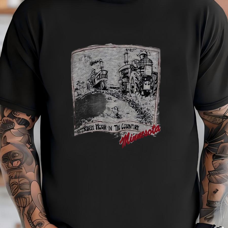 Vintage 90's Rush Hour In The Country Cartoon Funny Sweater Size Medium T-shirt