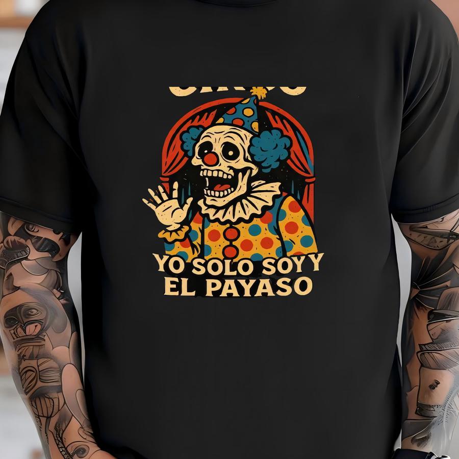 La Vida Es Un Circo Bold Humorous Hoodie For Streetwear Lovers, Funny Halloween Sweatshirt, Horror Clown Meme Hoodie T-shirt