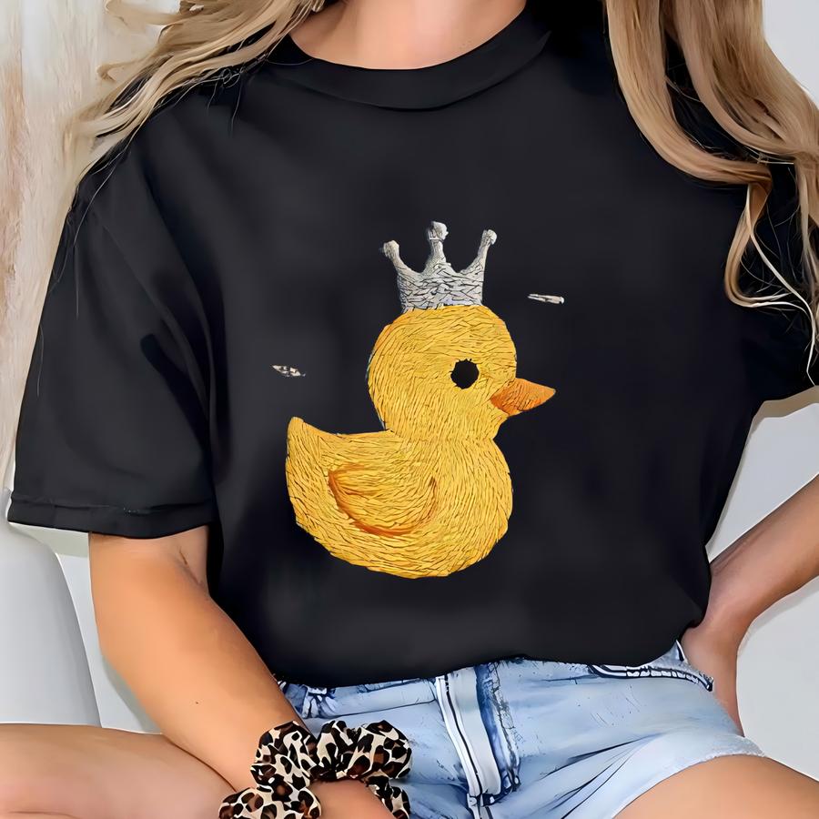 Princess Duck Crewneck, Yellow Chick Sweatshirt, Celestial Stars, Glinda Inspired Shirt, Cute Musical Fan Hoodie, Blue Top T-shirt