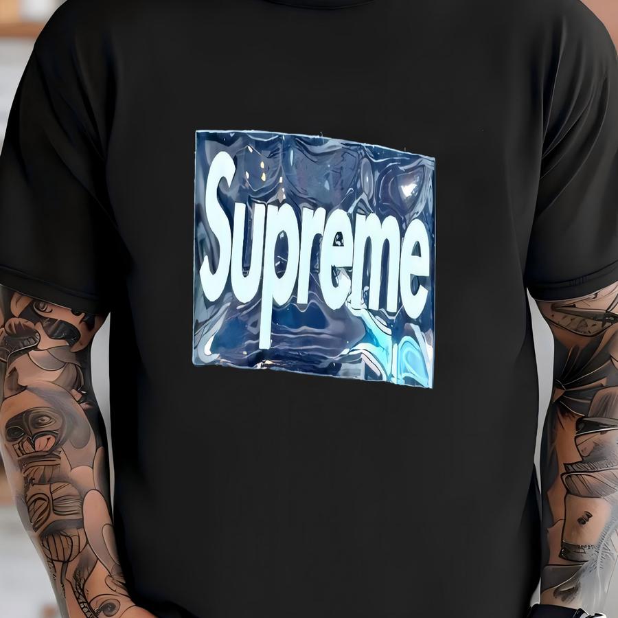 Supreme 5 Panel Black Box Logo Hat T-shirt