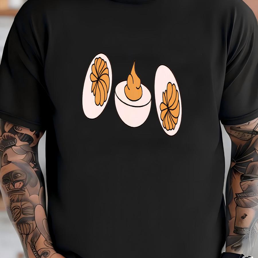 Deviled Eggs Tshirt,you Know Why I'm Here Shirt, Thanksgiving Tee, Funny Food Shirt, Friendsgiving Shirt T-shirt