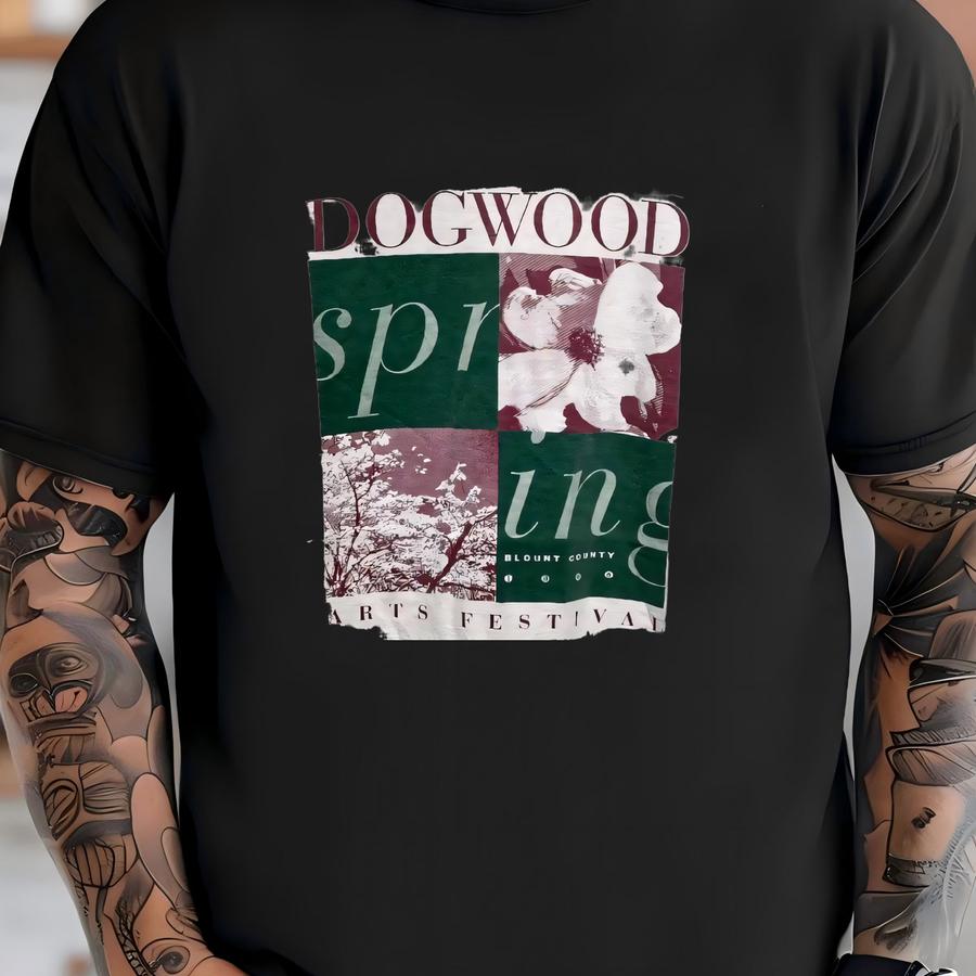 Vintage 1996 Dogwood Spring Arts Festival Hoodie Size 2xl Blount County Tn Tee Floral Nature Souvenir Event Botanical Flower Photo Art T-shirt