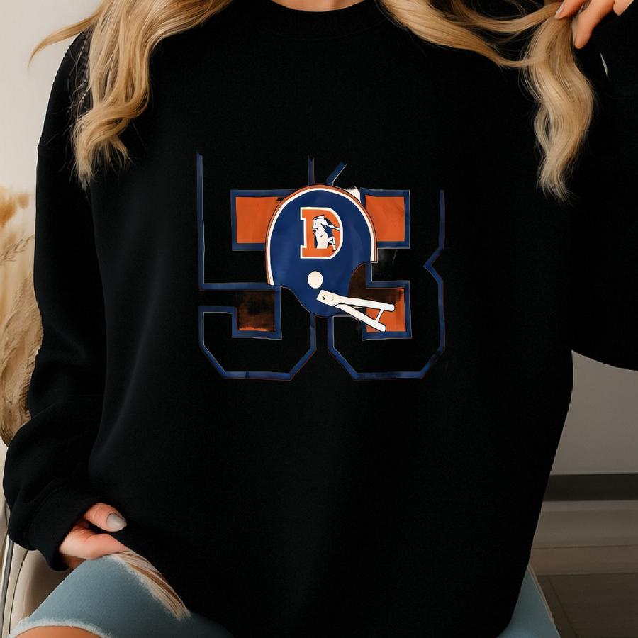 Men's Vintage 70's Champion Denver Broncos Randy Gradishar Orange T Shirt Sz Xl Sweatshirt