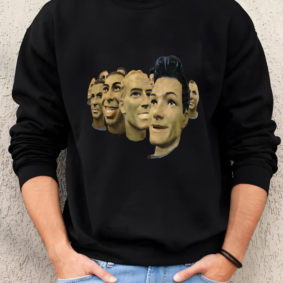 Vintage 90s American Crew Haircut T-shirt Size L Hey Man Get A Haircut Promo Grooming Products Salon Barber Shop Funny Mannequin Head Art Sweatshirt