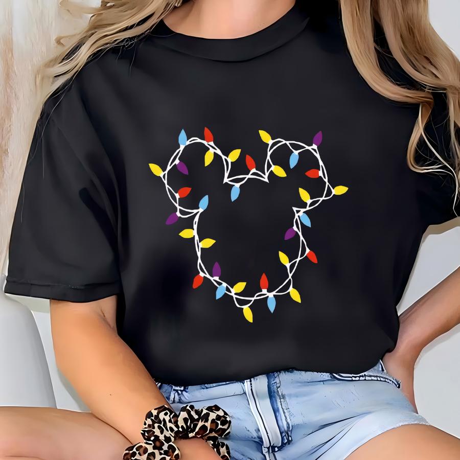 Family Matching Hoodie, And Head Christmas Lights Shirts, Land Christmas Crew Tee T-shirt