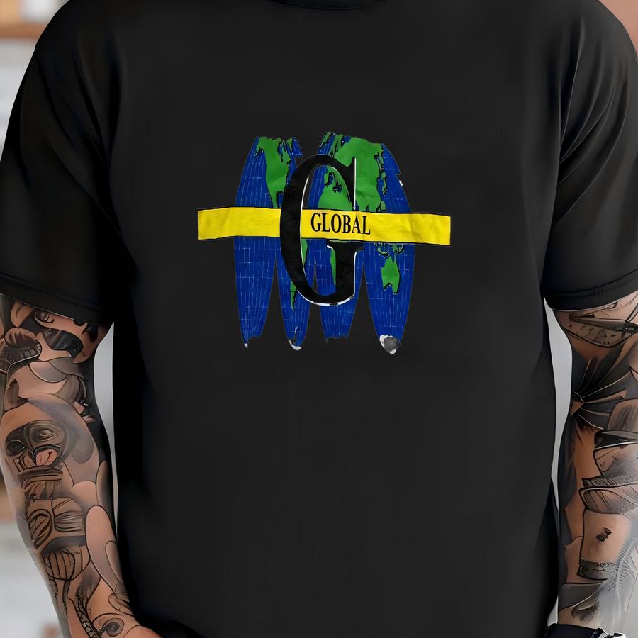 Vintage 1990s Naval War College Global Map Newport Island Educational Tee Retro Usa Military Academy University Logo Shirt Size L T-shirt