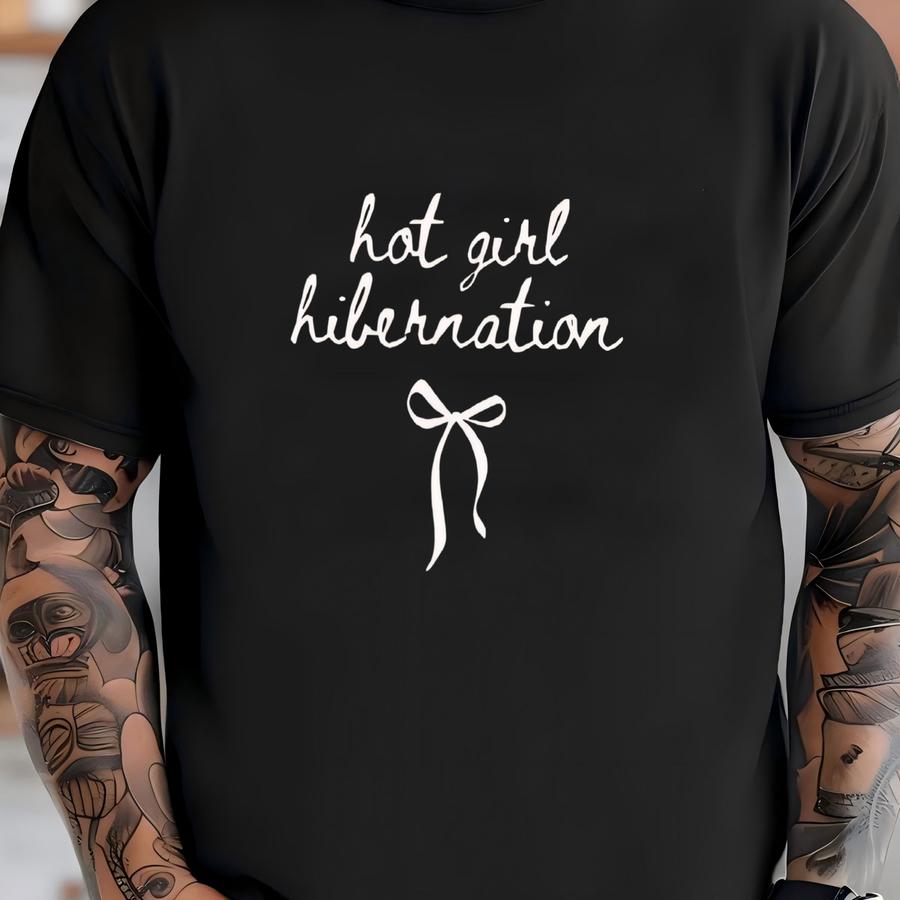 ® Hot Girl Hibernation Shirt Funny Winter Shirt Cozy Season Shirt Self Care Shirt Introvert Shirt Gift For Her Shirt T-shirt