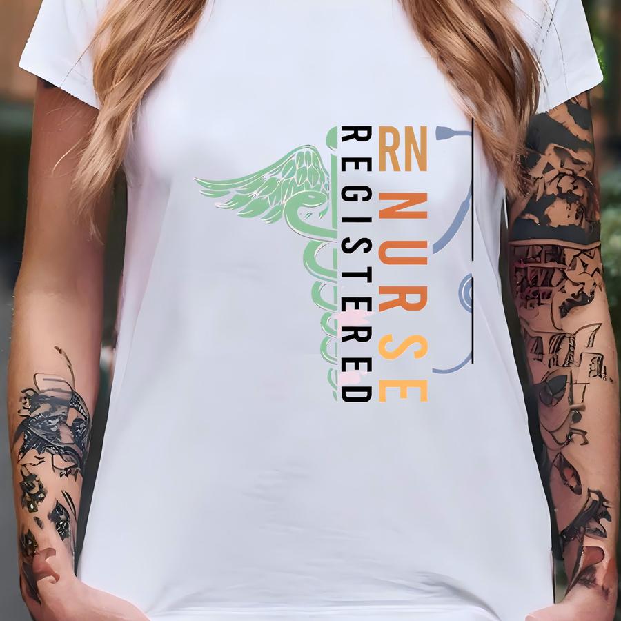 Custom Registered Nurse Shirt With Name, Rn Graduation Gift, Nursing Student Tee T-shirt