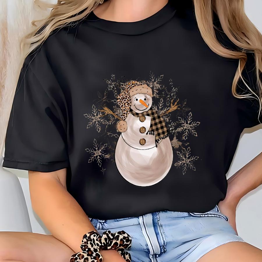 Snowman Christmas Sweatshirt, Let It Snow Shirt, T-shirt