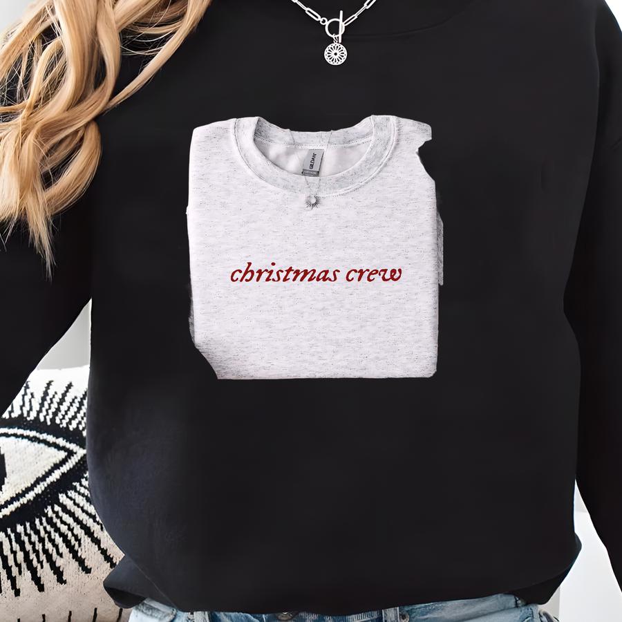 Minimalist Christmas Crew Sweatshirt, Coordinating Matching Family Pullovers, Unisex Crewneck Sweater Sweatshirt