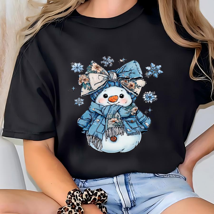 Christmas Snowman Sweatshirt, Christmas Sweatshirt, Snowman Shirt, Snowman Hoodie, Christmas Crewneck, Christmas Shirts For Women T-shirt