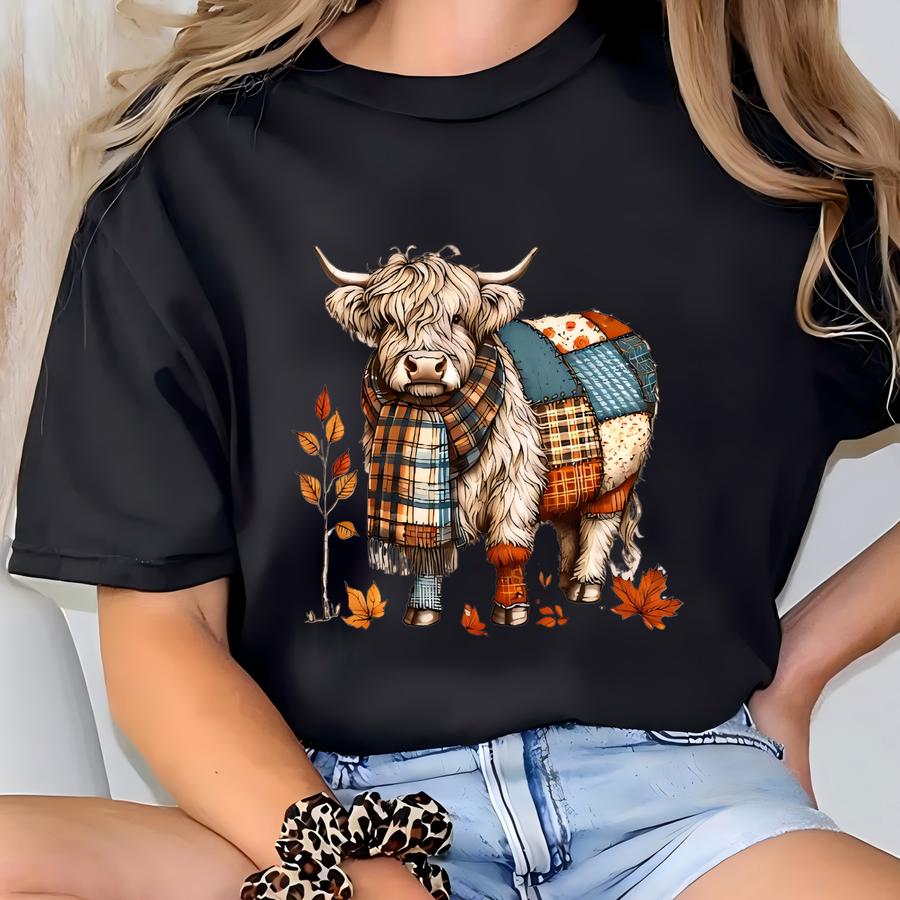 Highland Cow Sweatshirt, Western Sweater, Country Crewneck, Cow Shirt, Farm Life Tee, Country Girl, Cowgirl Hoodie, Southern Rodeo T Shirt T-shirt