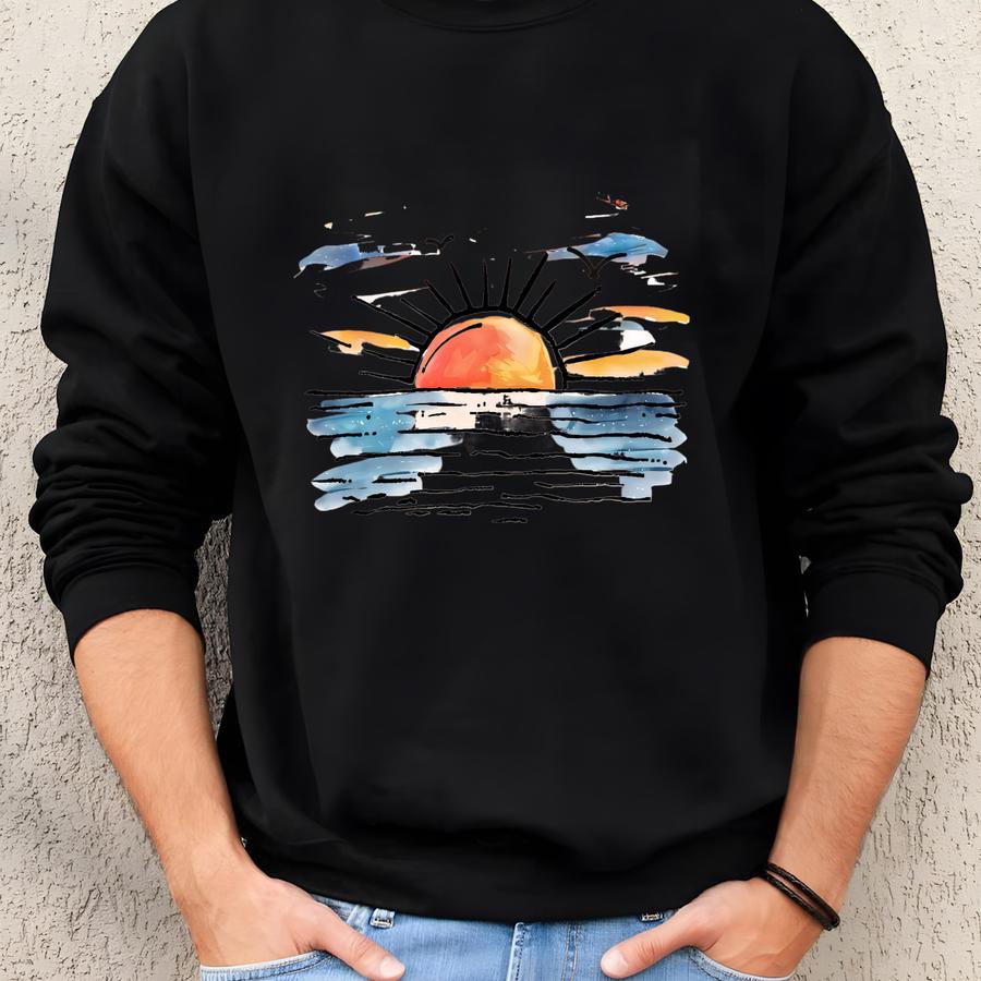 His Mercies Are New Every Morning Shirt, Christian Sunset Tee, Bible Verse Shirt, Religious Gift, Faith Based Apparel, Scripture Shirt Sweatshirt