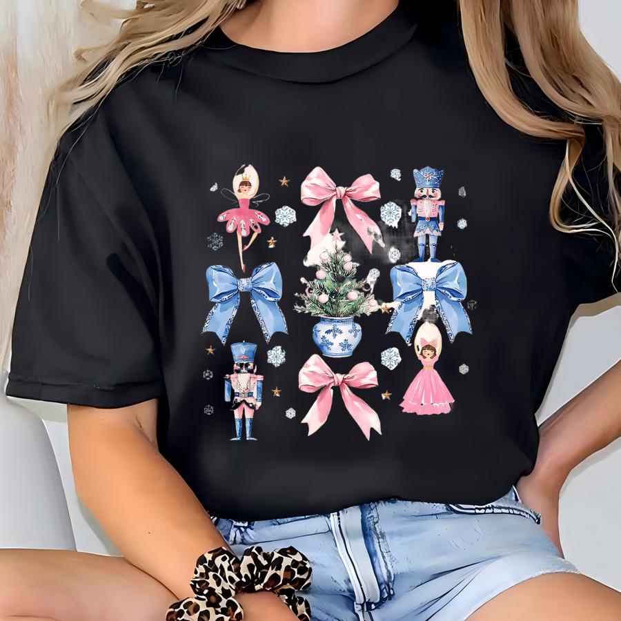 Nutcracker Ballet Shirt, Christmas Ballerina Tee, Holiday Nutcracker Party, Winter Ballet Recital, Christmas Dance Teacher T-shirt