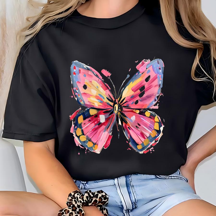 Chosen Butterfly Hoodie, Watercolor Butterfly Tee, Christian Apparel For Women, Inspirational Clothing, Religious Gift For Her T-shirt