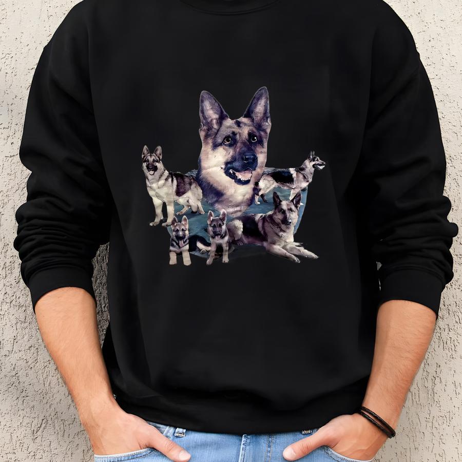 Vintage 90s German Shepherd T-shirt Size 2xl The Wild Side Dog Breed Art Tee Animal Portrait Pet Lover K9 Police Dog Cute Puppy Sweatshirt
