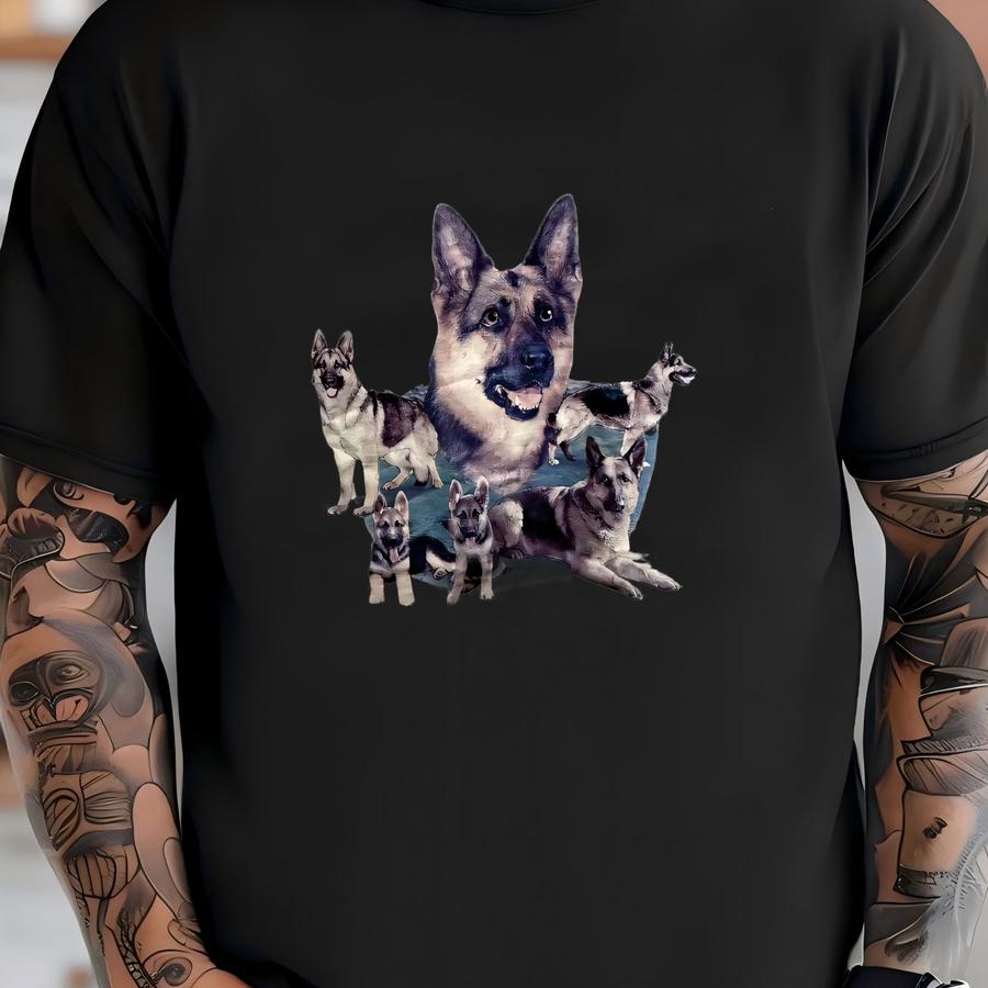 Vintage 90s German Shepherd Hoodie Size 2xl The Wild Side Dog Breed Art Tee Animal Portrait Pet Lover K9 Police Dog Cute Puppy T-shirt