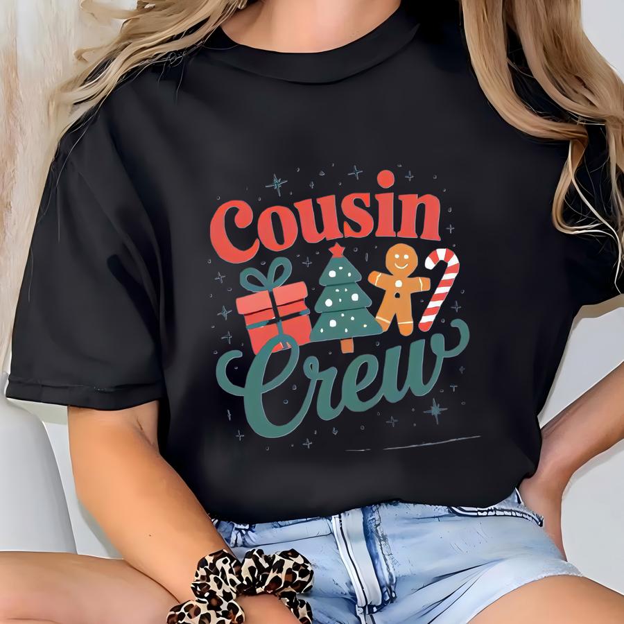 Cousin Crew Shirt,family Christmas Shirts,christmas Crew Tree Shirt, Family Matching Christmas Shirt, Matching Cousin Christmas Shirt T-shirt