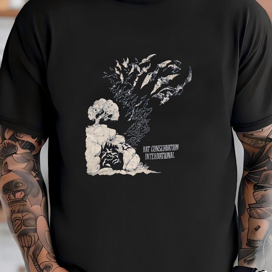 Vintage 80s Bat Conservation Hoodie Size S Join The Nightlife Bci Double Sided Art Tee Animal Wildlife Nature Single Stitch Cave Nocturnal T-shirt