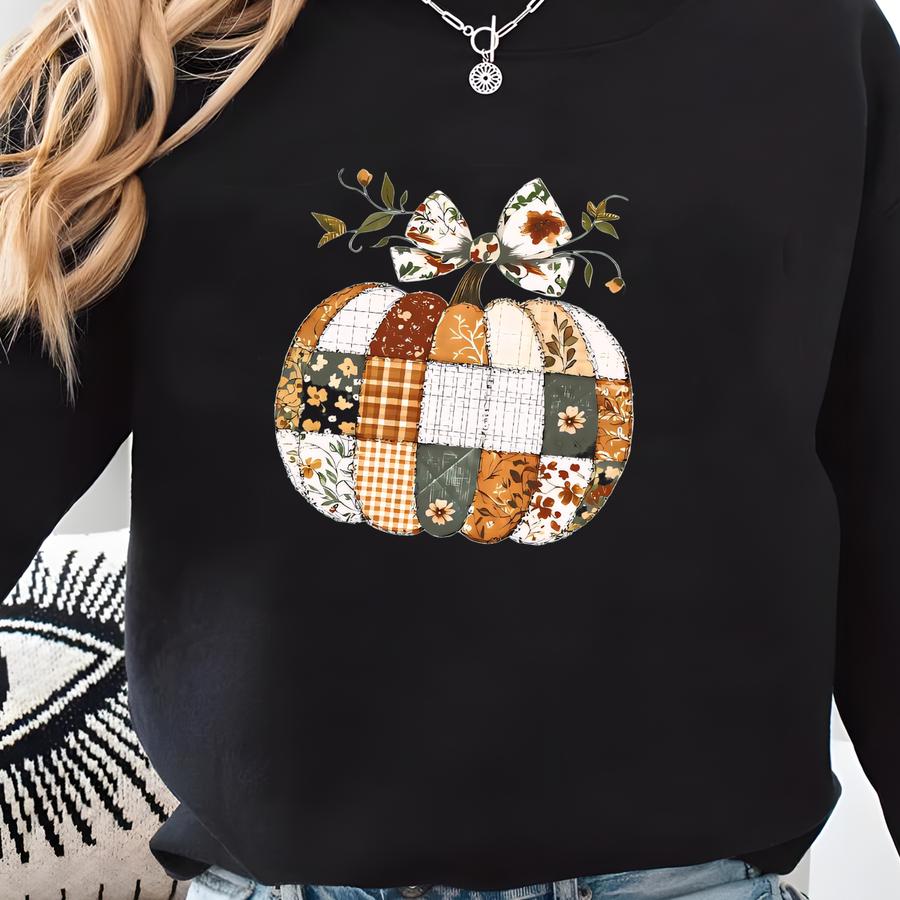 ® Fall Pumpkin T-shirt, Autumn Fall Shirt, Thanksgiving Shirt, Pumpkins Shirt, Checkered Pumpkin Shirt _tg20 Sweatshirt