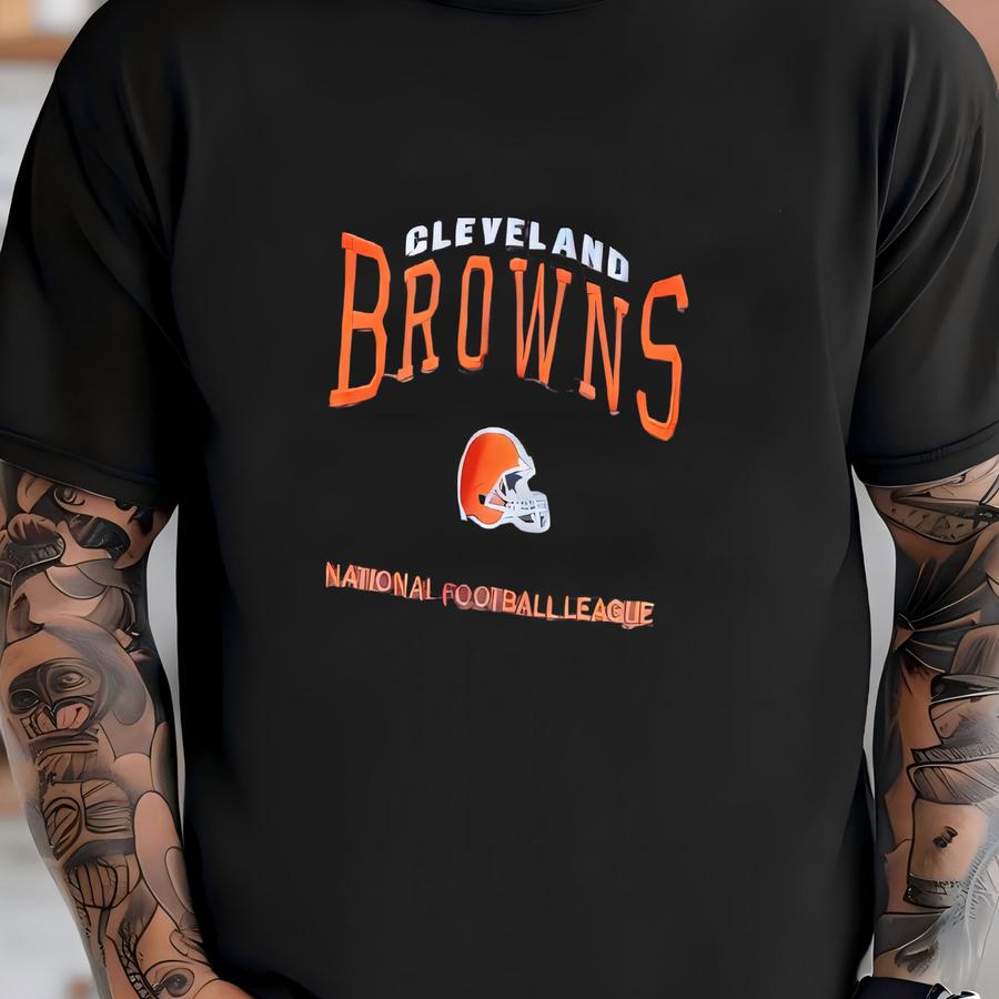 Vintage 90’s Cleveland Browns Football Graphic Crewneck Sweatshirt Medium T-shirt