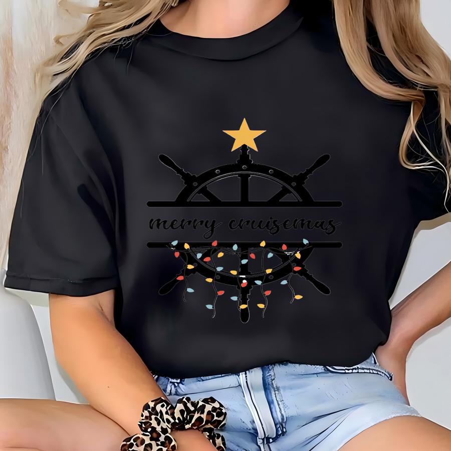 Merry Cruisemas Shirt, Family Christmas Cruise Shirts, Christmas Holiday Trip, Matching Christmas Cruise Shirt, Christmas Lights Tee T-shirt