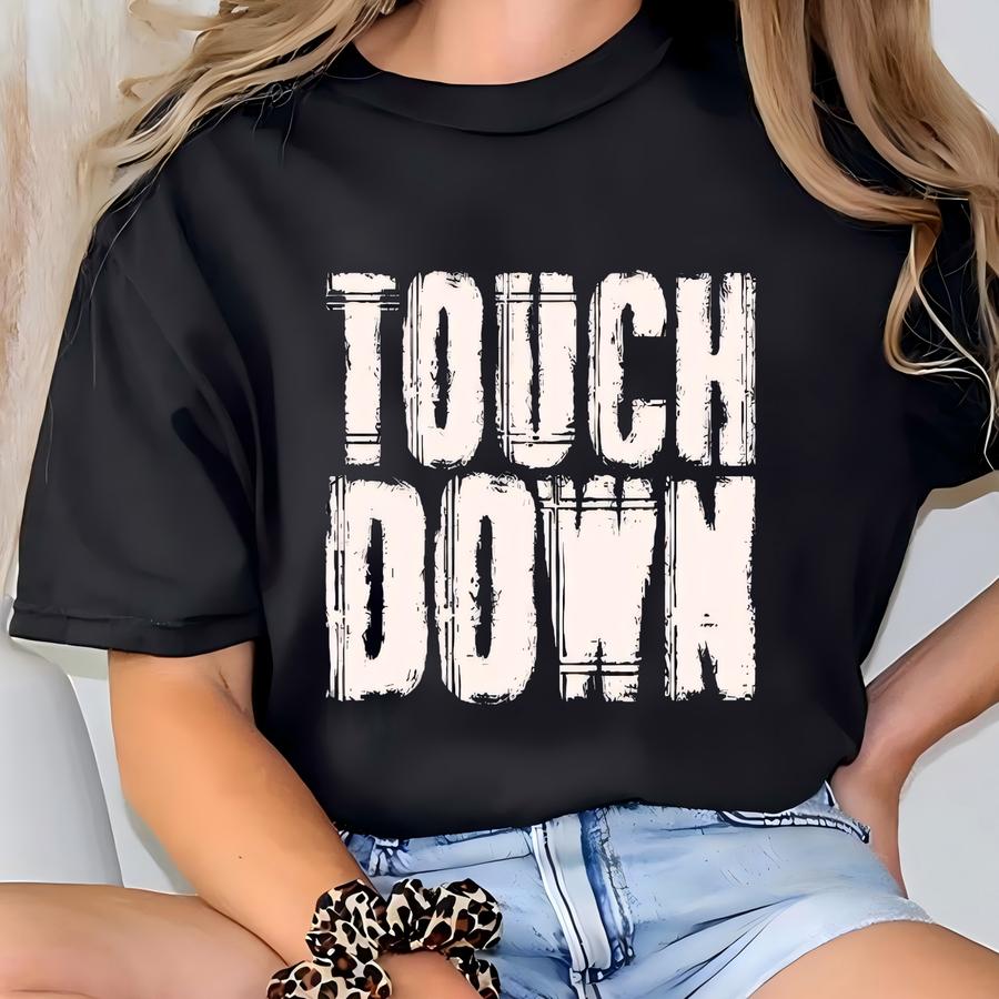 Retro Touchdown Shirt, Football Gift, Football Game Day Tee, Football Lover Shirt, Football Season, Fall Football Shirt, Football Tee T-shirt