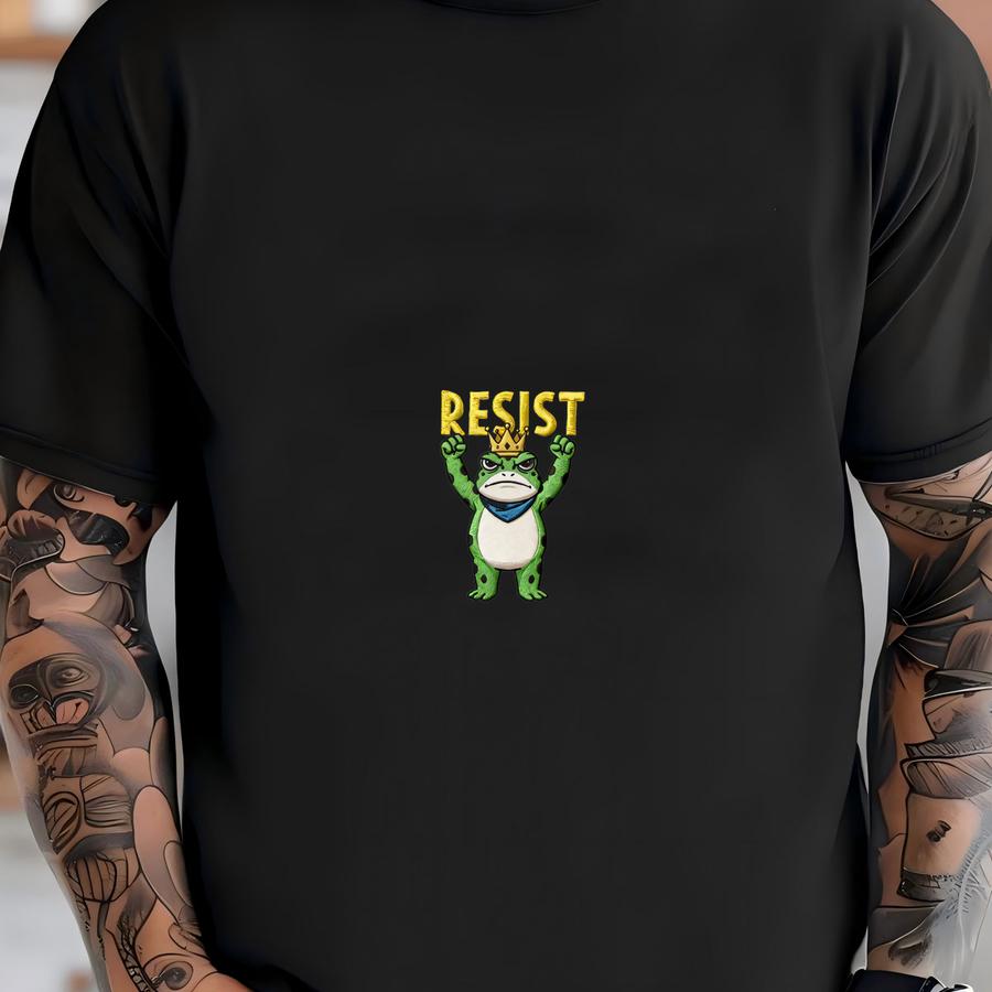 Resist Frog Sweatshirt: Political Activist Tee T-shirt
