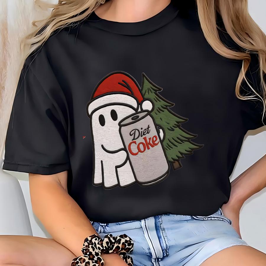 Christmas Diet Coke Ghost Sweatshirt, Diet Coke Ghost Sweater, Funny Diet Coke Sweatshirt, Cute Xmas Gift For Diet Coke Lover T-shirt