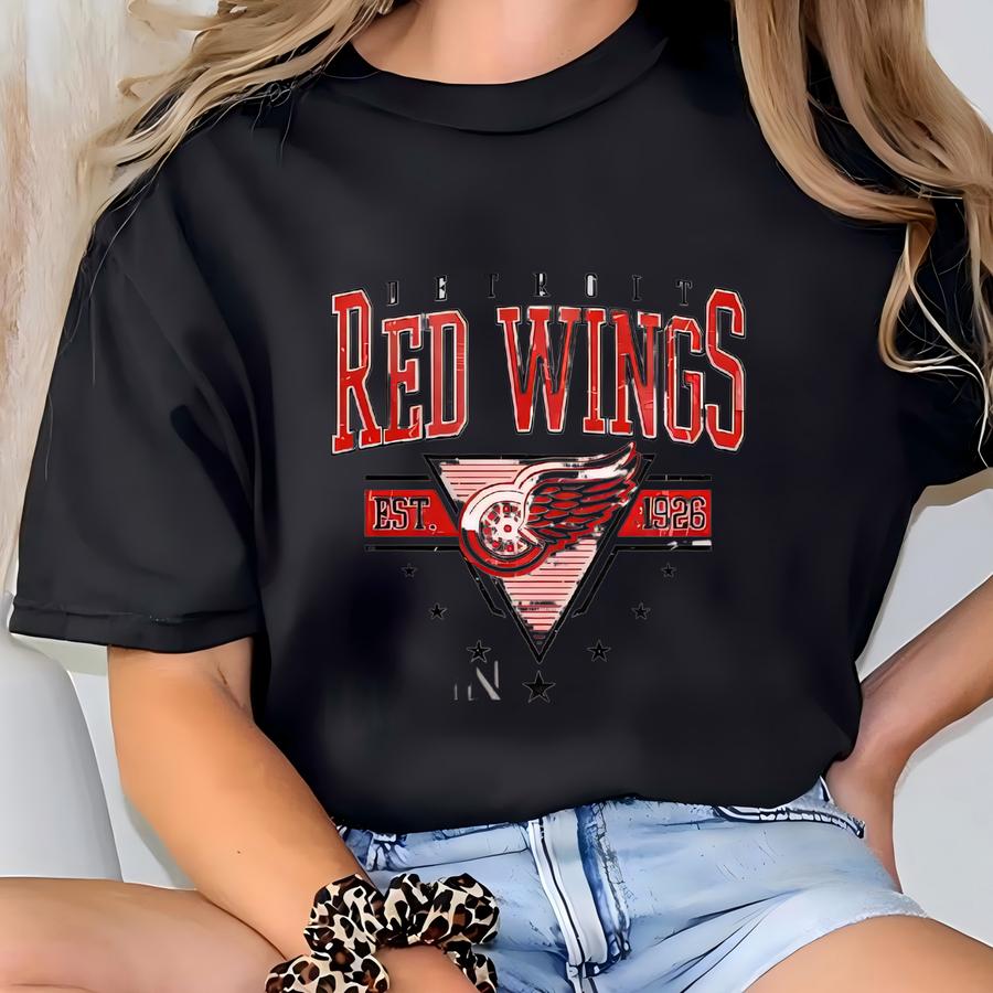 Detroit Red Wings Sweatshirt Crewneck, Red Wings Youth Sweatshirt, Detroit Hockey Toddler Tee, Red Wings Hockey Hoodie Sweater, Baby Tee T-shirt