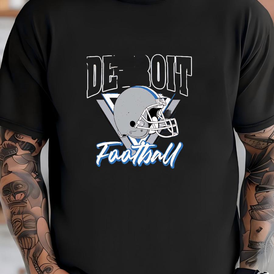 Vintage Detroit Football Sweatshirt For Man Woman, Unisex Sports Gear, Football Game Day Shirt, Detroit Fan, Vintage Lion Sweatshirt T-shirt