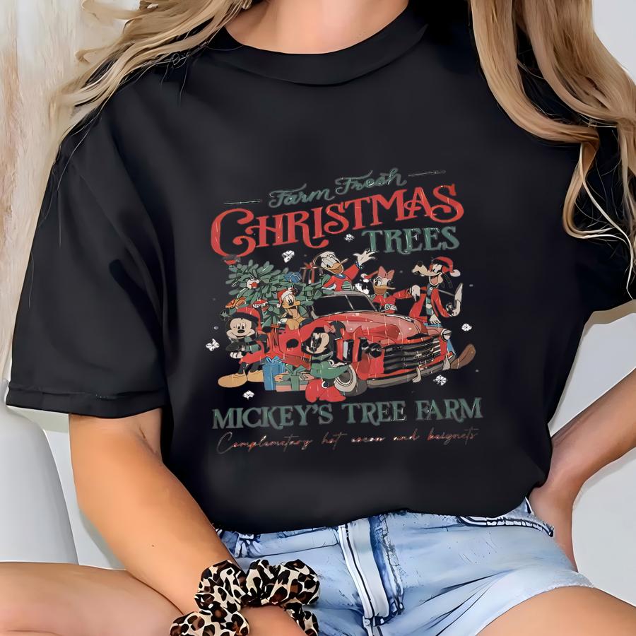 Tree Farm Matching Shirt | Farm Fresh Christmas Truck Sweatshirt T-shirt