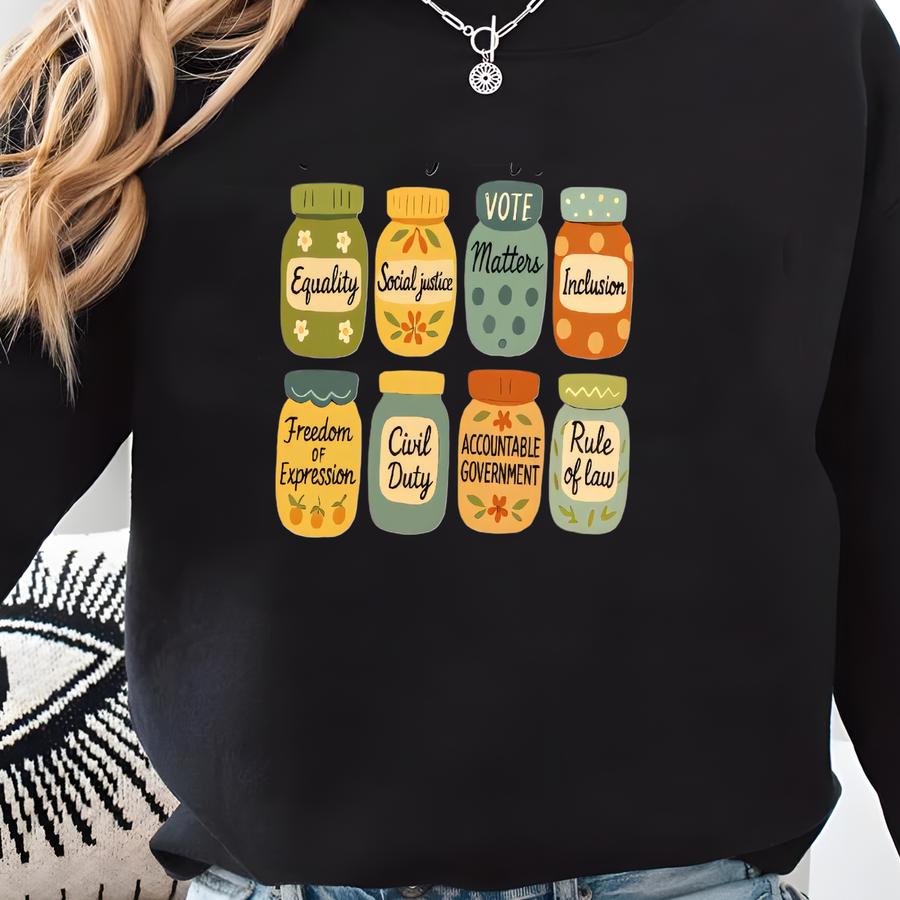 Is My Jam Tee, Pro Graphic Shirt, Equality Voting Rights Activist T-shirt, Civil Justice Top,  Sweatshirt
