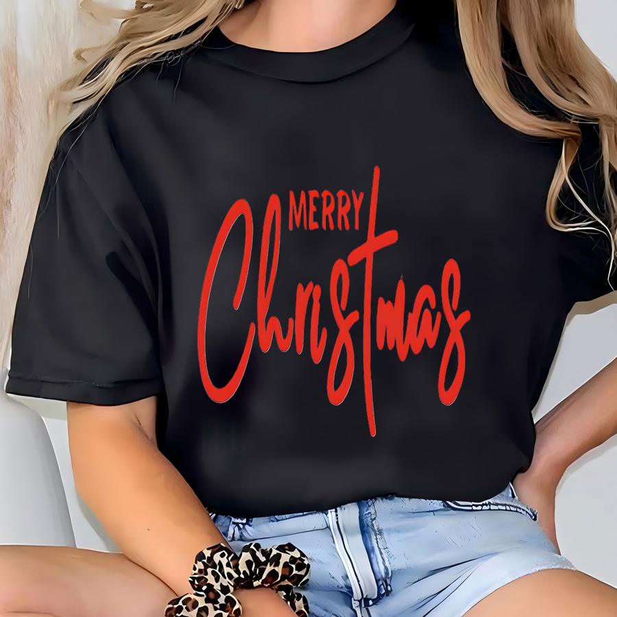 Merry Christmas Sweatshirt, Merry Christmas Family Shirt, Womens Christmas Sweatshirt, Holiday Sweater, Merry Christmas Gift Shirt T-shirt
