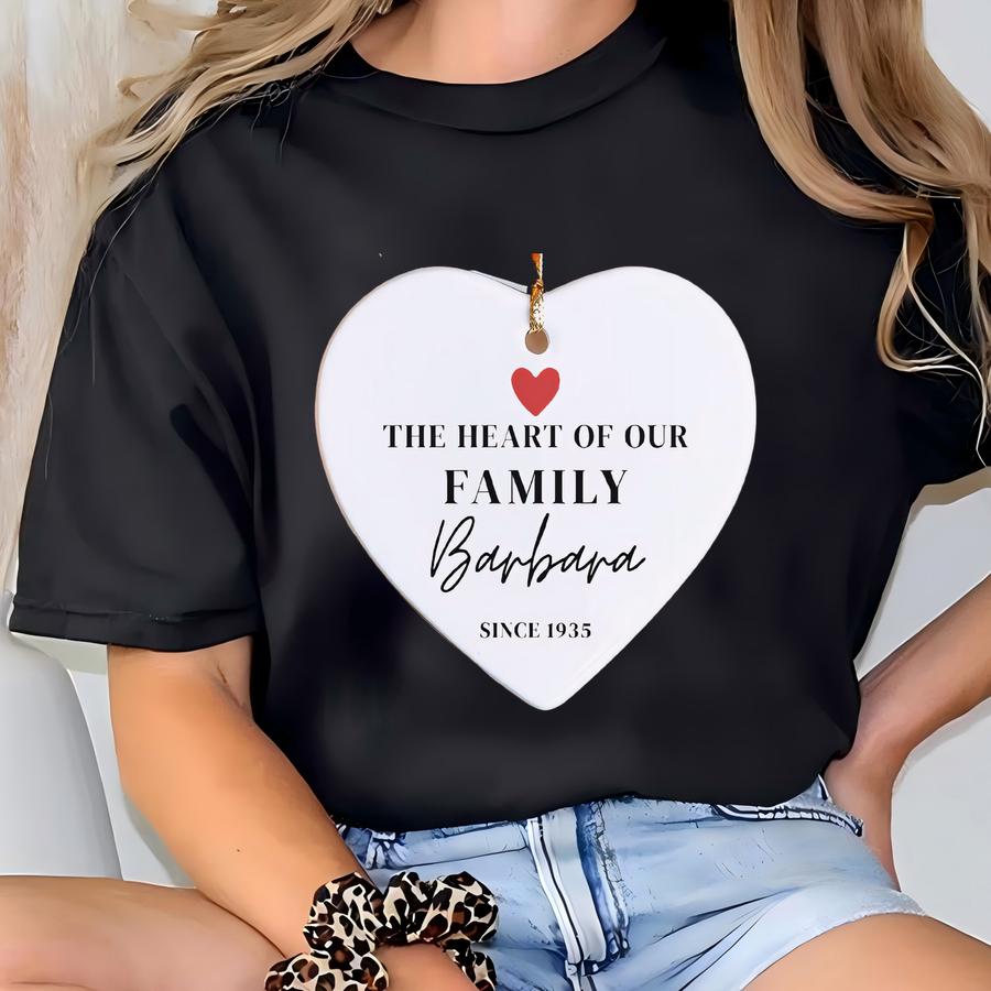 Custom 90th Birthday Ornament Personalized 1935 Milestone Keepsake Gift For 90th Birthday For Grandma 1935 Gift For Grandma Grandpa Parents T-shirt