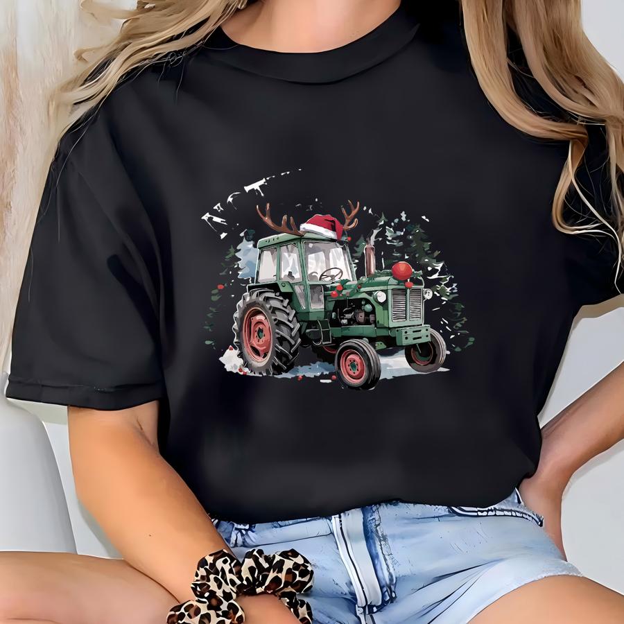 Nothing Runs Like A Reindeer Shirt, Christmas Farm Tee, Christmas Tractor Reindeer Shirt, Farm Life Shirt, Farmer Gift, Xmas Truck Tshirt T-shirt