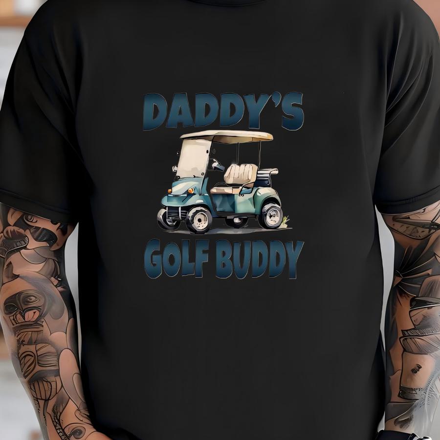 Daddy's Golf Buddy Toddler Shirt - Father Son Golfing Graphic Tee - Dad And Me Tees - Boho Natural Kids Youth Shirts T-shirt