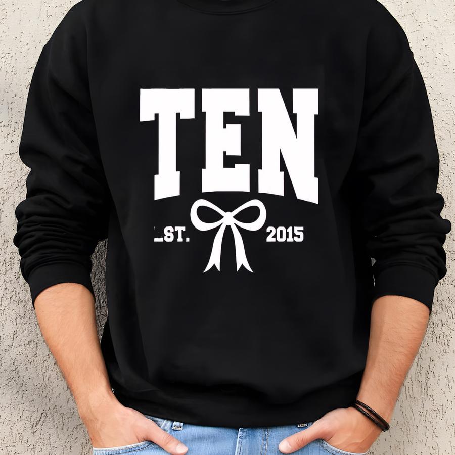 Ten Sweatshirt, 10th Birthday Shirt, 10th Birthday Girl, 10th Birthday Sweatshirt, Personalized Sweatshirt, Double Digits Birthday Shirt Sweatshirt