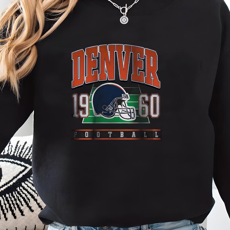 Vintage 90s Style Vintage Denver Football Style Sweatshirt ,retro Denver Football Crewneck Shirt,denver Broncos Fans Gift ,sunday Football Sweatshirt
