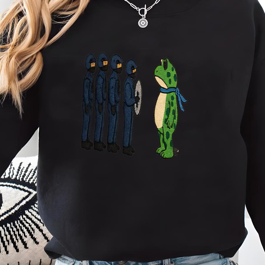 Portland Freedom Frog Anti Ice Sweatshirt, Resistance Shirt, Protest Tee, Anti  Sweatshirt