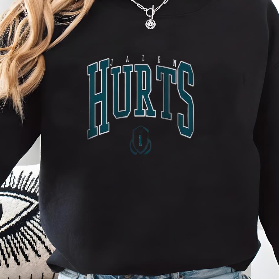 Jalen Hurts T Shirt, Football Shirt, Classic Jalen Hurts 90s Graphic Tee, Jalen Hurts Vintage Style, Gift, Jalen Hurts Retro Style Dark Sweatshirt