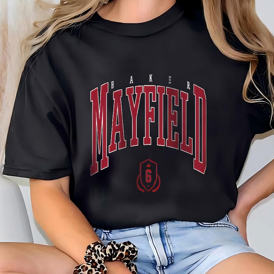 Vintage Baker Mayfield Comfort Color Shirt, Baker Mayfield Game Day Shirt, Mayfield Baker Fan Gear Shirt, Baker Mayfield Shirt, Football Tee T-shirt