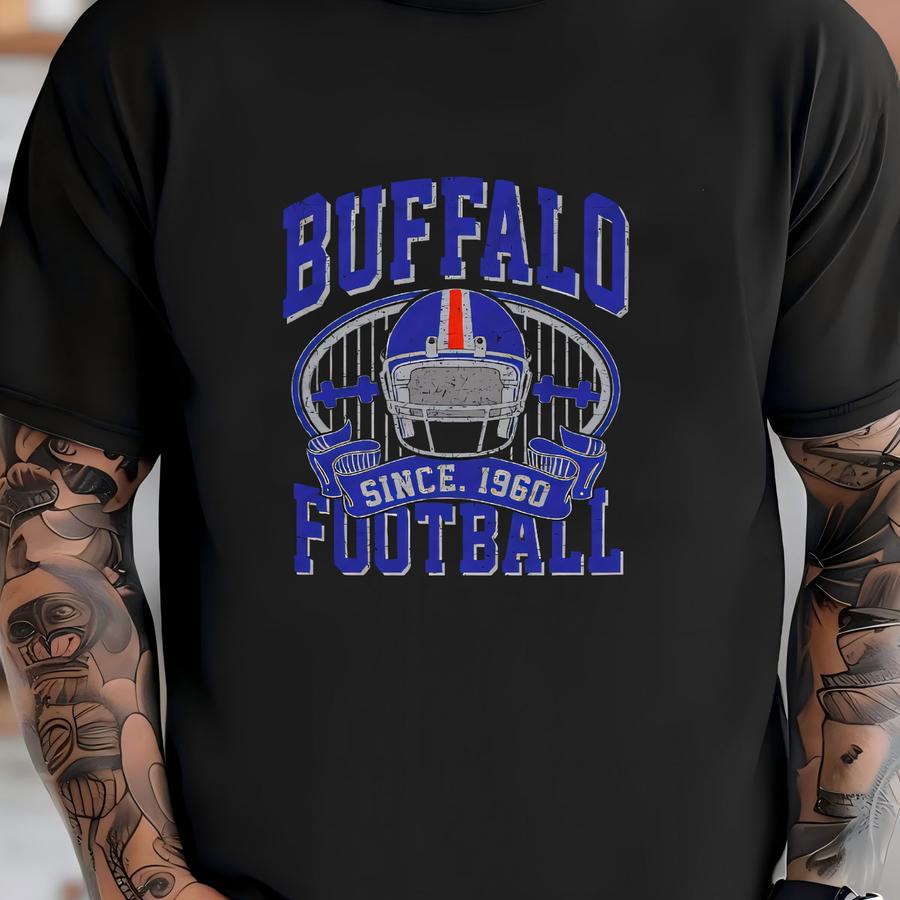 Vintage Buffalo Style Sweatshirt, Buffalo Football Hoodie, Buffalo New York, Buffalo Fan Gift, Sunday Football Gift, Mascot Game Day Tee T-shirt