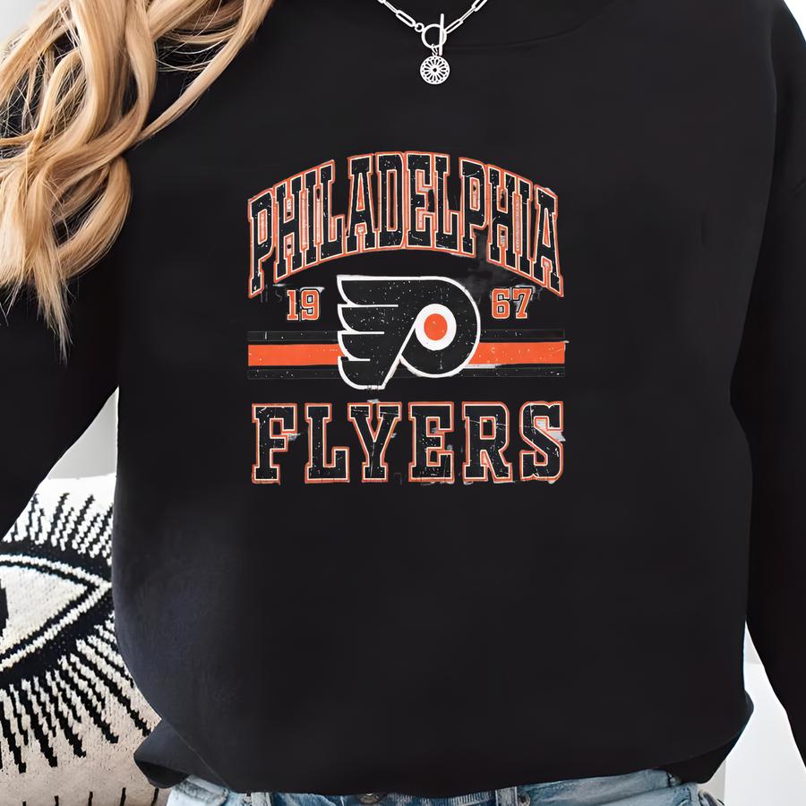 Philadelphia Hockey Sweatshirt | Philadelphia Flyers Sweatshirt | Philadelphia Hockey Youth Shirt |philadelphia Flyers Sweatshirt Crewneck Sweatshirt