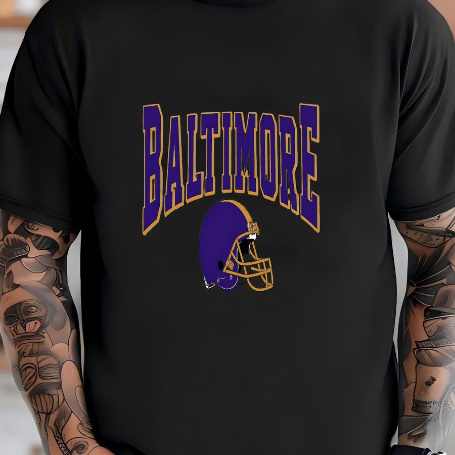 Vintage Baltimore Football Unisex Sweatshirt, Baltimore Football Fan Shirt, Sunday Football Gift, Mascot Game Day Tee, Gift For Her T-shirt