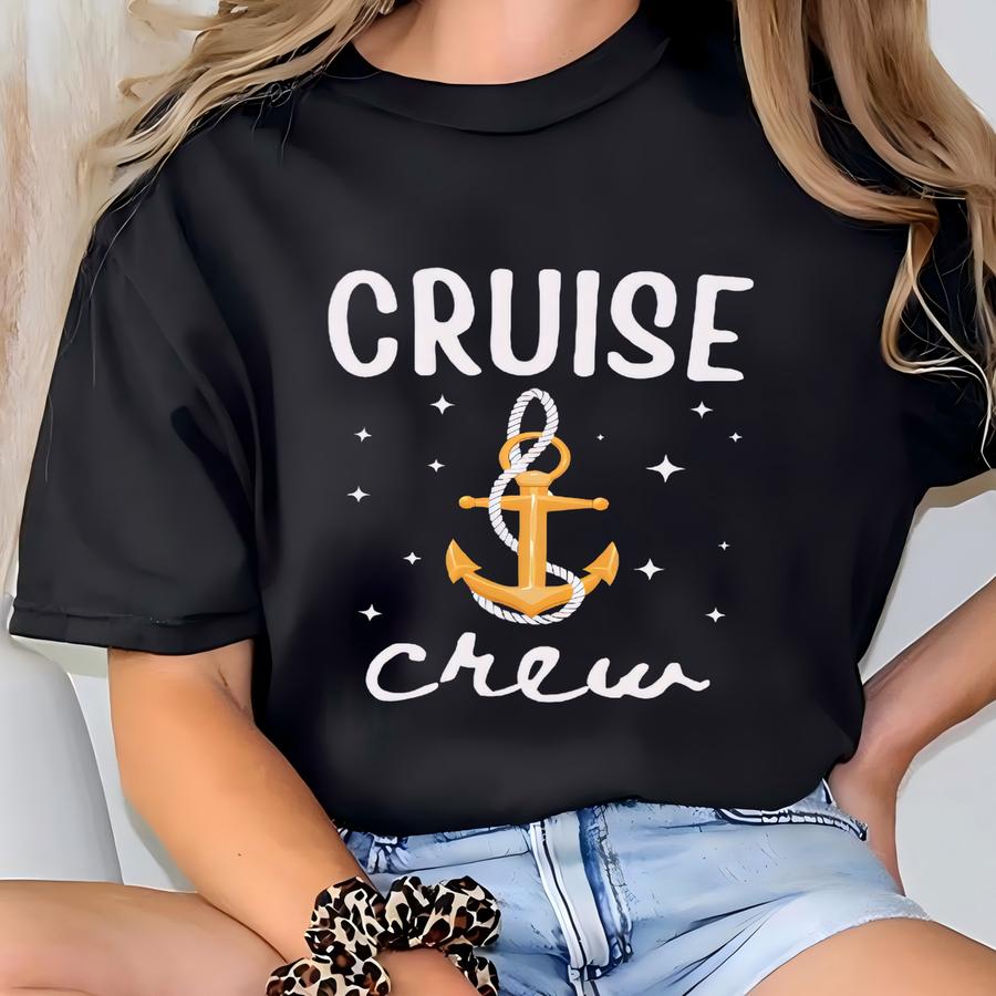 Matching Cruise Crew Shirts Group Vacation Tees Funny Cruise Shirts Family Cruise Trip Matching Outfits 2025 2026 Cruise Crewneck T-shirt