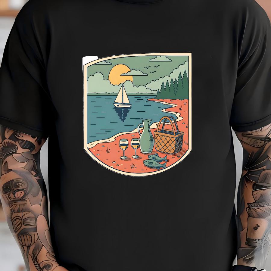 Lake Erie Hoodie, Vintage Travel Patch Tee, Ohio Great Lakes Vacation Shirt, Where Life Is Good Beach Tee, Retro Lake Life Tee, Unisex T-shirt