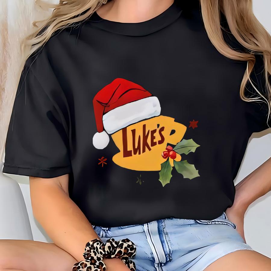Stars Hollow Sweatshirt: Lukes Diner Hoodie, Christmas Festival Hoodie, Two-sided Luke’s Sweat, Christmas Sweatshirt For Book Lover T-shirt