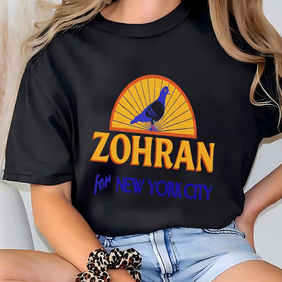 Zohran For New York City Shirt, Vote Zohran Mayor Mamdani 2025, Nyc’s First Muslim Mayor, Progressive Democrat Zohran For Nyc T-shirt
