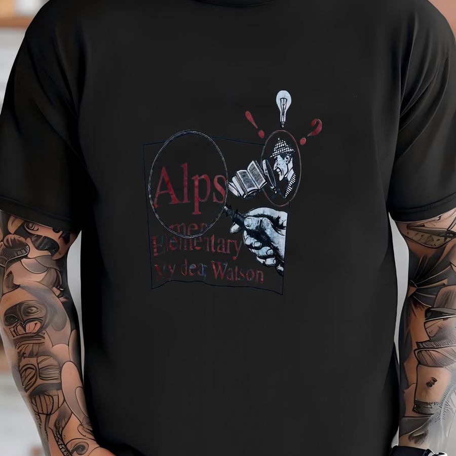 Vintage 90s Alps Elementary My Dear Watson Hoodie Size Xl Sherlock Holmes Parody Tee School Event Detective Funny Reading Book Club Teacher T-shirt